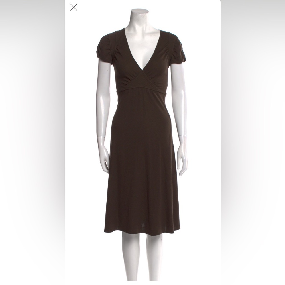 Theory brown jersey dress size medium (fits more like a small) - Picture 5 of 8